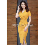 Đầm Nữ ôm Body cổ chữ V dự tiệc |FAW448