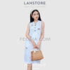 Đầm suông cho Nữ vải Linen cổ tàu, sát nách |FAW365