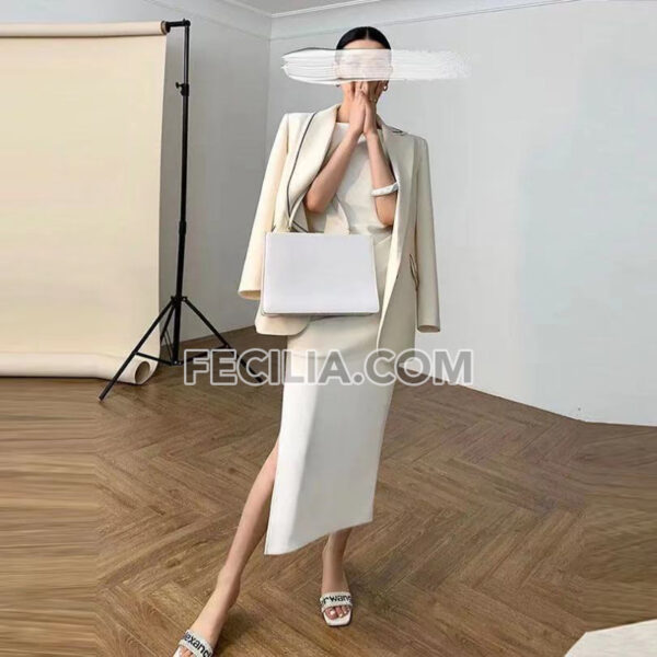 Đầm xẻ tà dự tiệc ngắn tay gợi cảm cho Nữ |FAW409