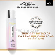 Nước Hoa Hồng L'oreal paris glycolic bright peeling toner 128ml | TONER007