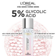 Nước Hoa Hồng L'oreal paris glycolic bright peeling toner 128ml | TONER007