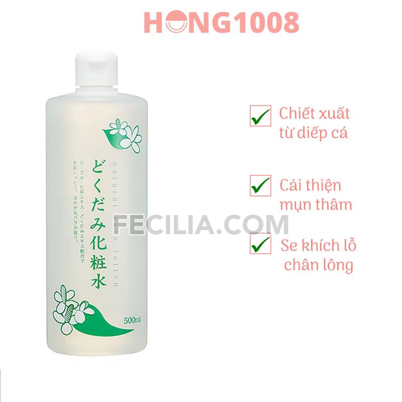 Nước Hoa Hồng Nhật Diếp Cá Dokudami Natural Skin Lotion |TONER009