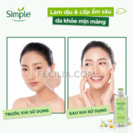 Nước hoa hồng Simple Toner cân bằng độ ẩm da 200ml |TONER001