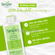 Nước hoa hồng Simple Toner cân bằng độ ẩm da 200ml |TONER001