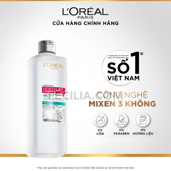 Nước Tẩy Trang 3-1 L'Oreal Paris Micellar Water 400ml |NTT036