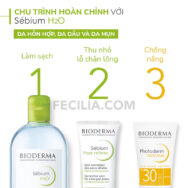 Nước Tẩy Trang Bioderma Sebium H20 500ml Cho Da Nhờn Và Da Mụn |NTT010