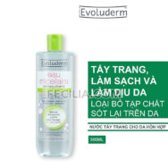 Nước Tẩy Trang Evoluderm eau micellaire 500ml da hỗ hợp và da nhờn|NTT022
