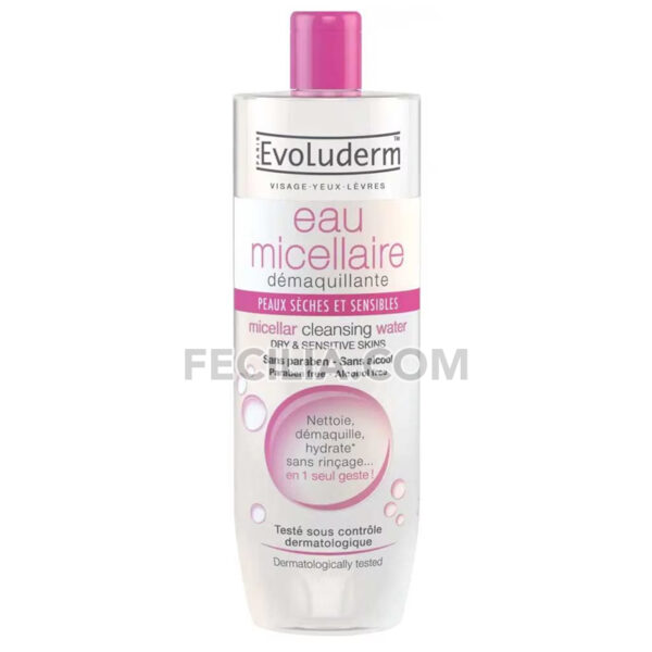 Nước Tẩy Trang Evoluderm eau micellaire 500ml da khô và nhạy cảm |NTT021
