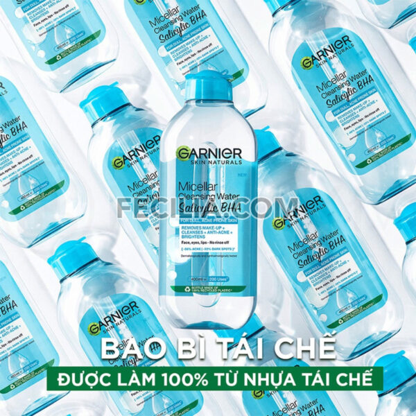Nước Tẩy Trang Garnier Micellar Cleansing Water 400ml làm sạch và ngừa mụn |NTT045