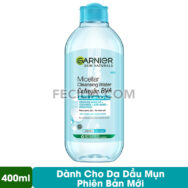 Nước Tẩy Trang Garnier Micellar Cleansing Water 400ml làm sạch và ngừa mụn |NTT045