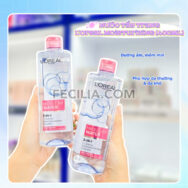 Nước Tẩy Trang L'Oreal Micellar Water 3-in-1 giúp làm sạch lớp trang điểm |NTT040