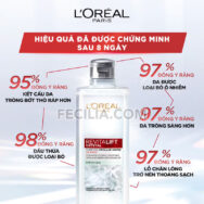 Nước Tẩy Trang L’Oréal Paris Revitalift Crystal Purifying Micellar Water Cho Da Dầu 400ml |NTT025