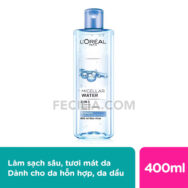 Nước Tẩy Trang L'Oreal Paris Skincare Make Up Remover Micellar Refreshing 400ml |NTT006