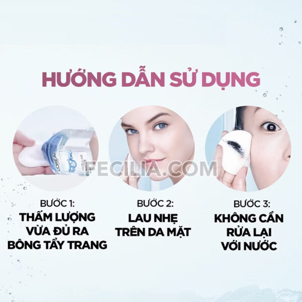 Nước Tẩy Trang L'Oreal Paris Skincare Make Up Remover Micellar Sensitive Skin Dưỡng Ẩm 400ml |NTT023