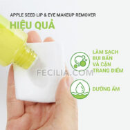 Nước Tẩy Trang Mắt và Môi innisfree Apple Seed Lip & Eye Makeup Remover 100 ml |NTT001