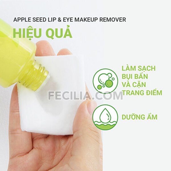 Nước Tẩy Trang Mắt và Môi innisfree Apple Seed Lip & Eye Makeup Remover 100 ml |NTT001