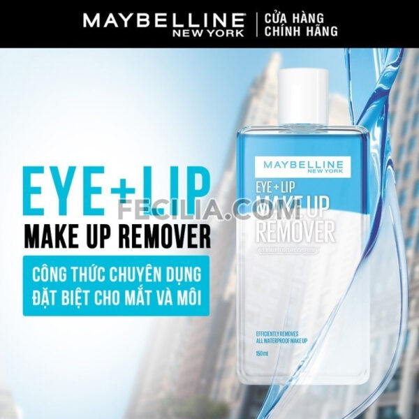 Nước Tẩy Trang mắt và môi Maybelline New York Eye & Lip Makeup Remover 150ml |NTT046