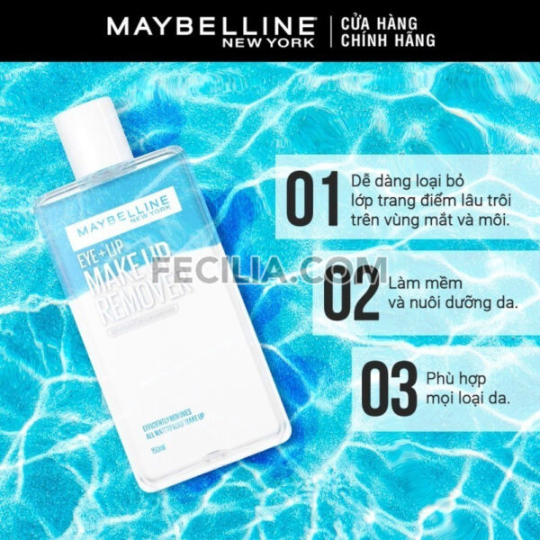 Nước Tẩy Trang mắt và môi Maybelline New York Eye & Lip Makeup Remover 150ml |NTT046