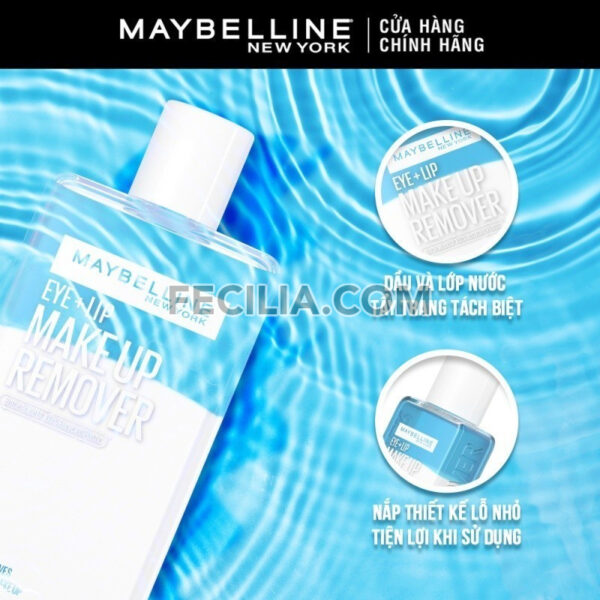 Nước Tẩy Trang mắt và môi Maybelline New York Eye & Lip Makeup Remover 150ml |NTT046