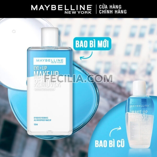 Nước Tẩy Trang mắt và môi Maybelline New York Eye & Lip Makeup Remover 150ml |NTT046