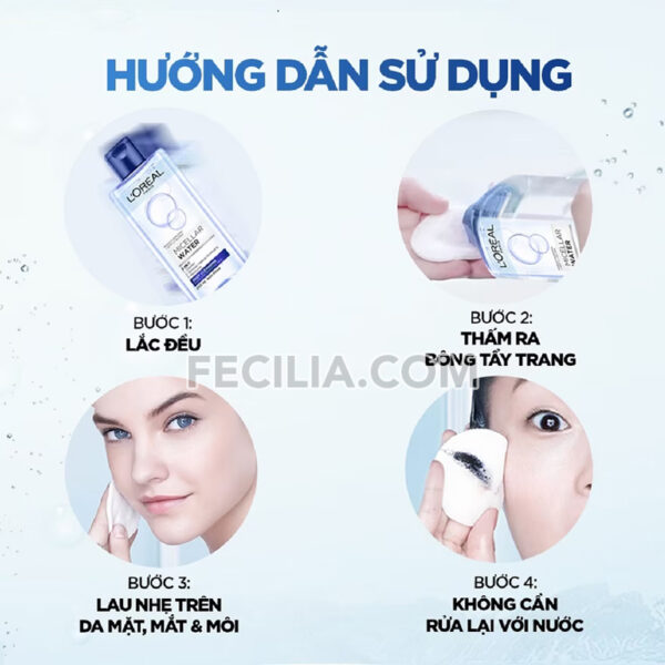 Nước Tẩy Trang sạch sâu L'Oreal Paris Skincare Make Up Remover Micellar Deep Cleansing 400ml |NTT015