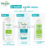 Nước Tẩy Trang Simple Micellar dịu nhẹ và cấp ẩm cho Da 400ml |NTT013