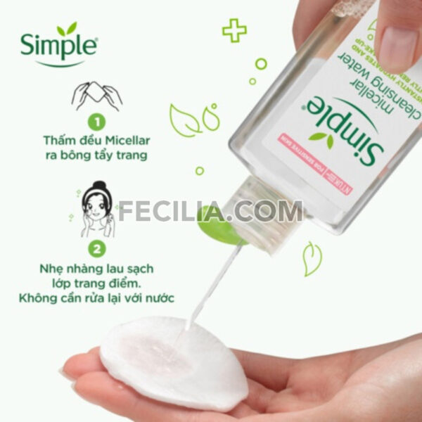 Nước Tẩy Trang và cấp ẩm Simple Micellar 200ml |NTT038