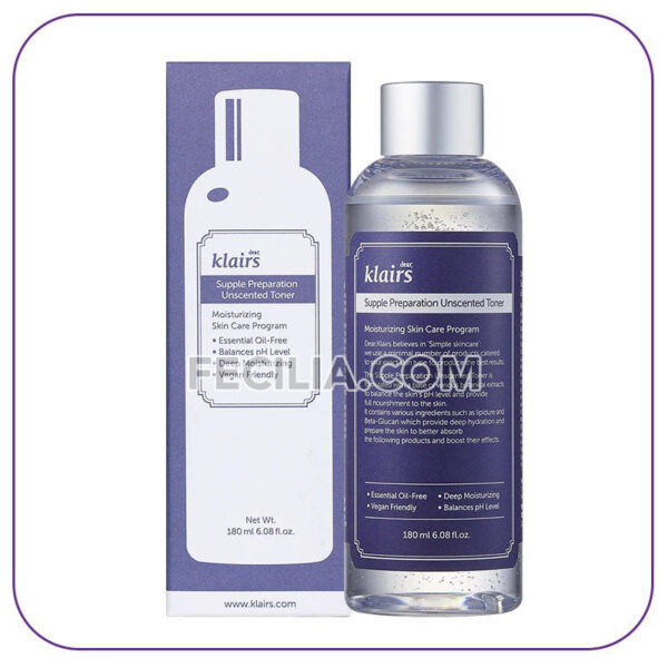 Toner Nước hoa hồng Dear Klairs supple preparation unscented Toner 180ml |TONER002