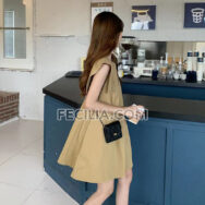 Váy nữ chữ A không tay áo cao cấp sành điệu | FAW411