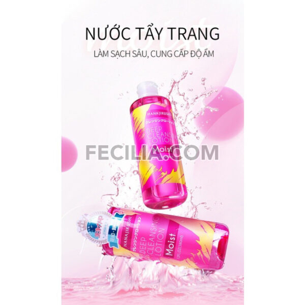 Bộ 2 chai Nước tẩy trang HANAJIRUSHI Micellar Water không chứa dầu và cồn 380ml |NTT075