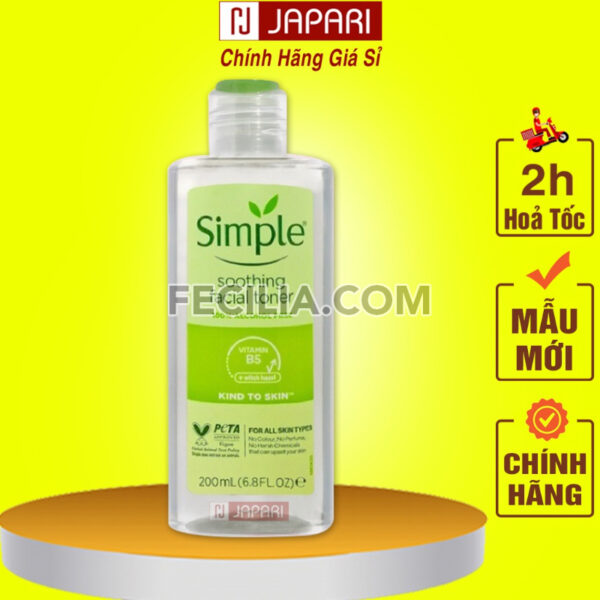 Combo Sữa Rửa Mặt + Nước Tẩy Trang + Toner Nước Hoa Hồng + Kem Dưỡng Ẩm Simple Chính Hãng |NTT090