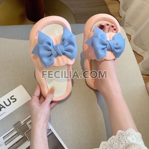 Dép chống trượt nơ dày đế dày chống trượt