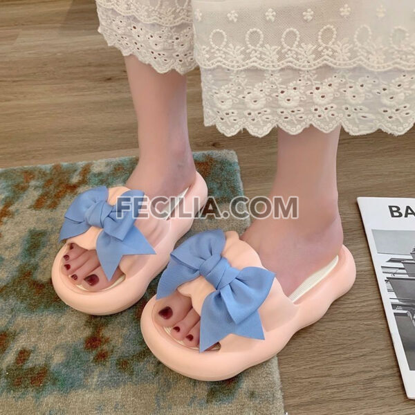 Dép chống trượt nơ dày đế dày chống trượt