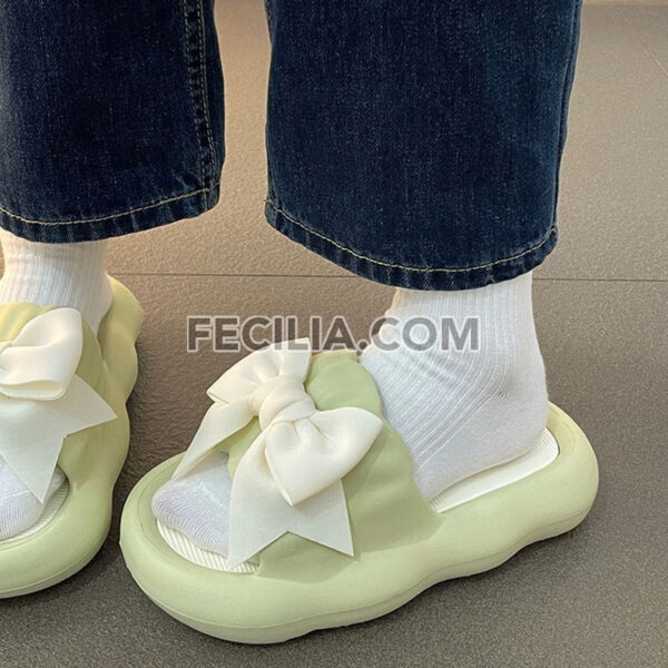 Dép chống trượt nơ dày đế dày chống trượt