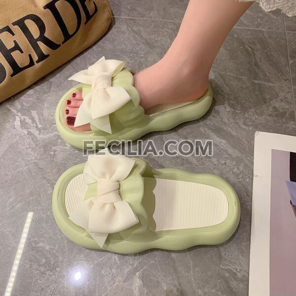 Dép chống trượt nơ dày đế dày chống trượt