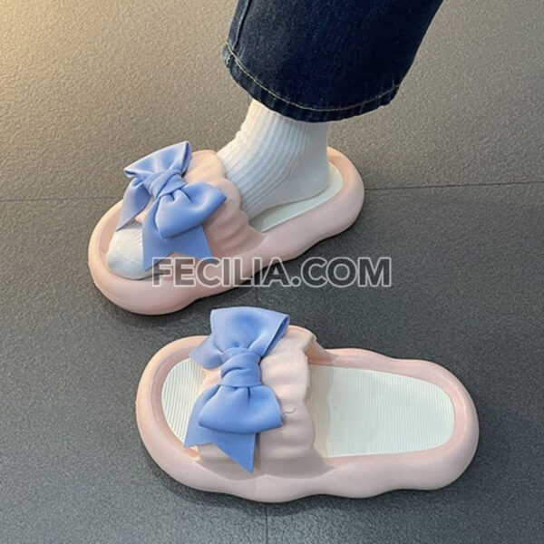 Dép chống trượt nơ dày đế dày chống trượt