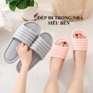 Dép đi trong nhà tắm văn phòng xốp liền siêu bền, siêu nhẹ chống trơn trượt đi mưa, nước, mùa đông | DNTN029