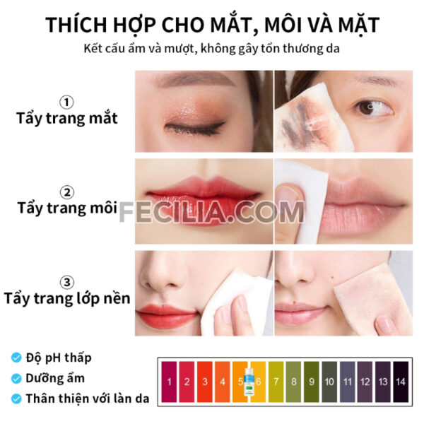 Nước Tẩy trang AISASEA 220ml kết hợp nước và dầu |NTT059