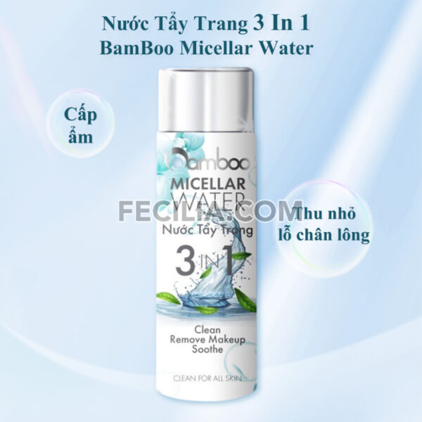 Nước tẩy trang Bamboo làm sạch da thu nhỏ lỗ chân lông 200ml |NTT051