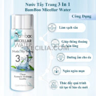 Nước tẩy trang Bamboo làm sạch da thu nhỏ lỗ chân lông 200ml |NTT051