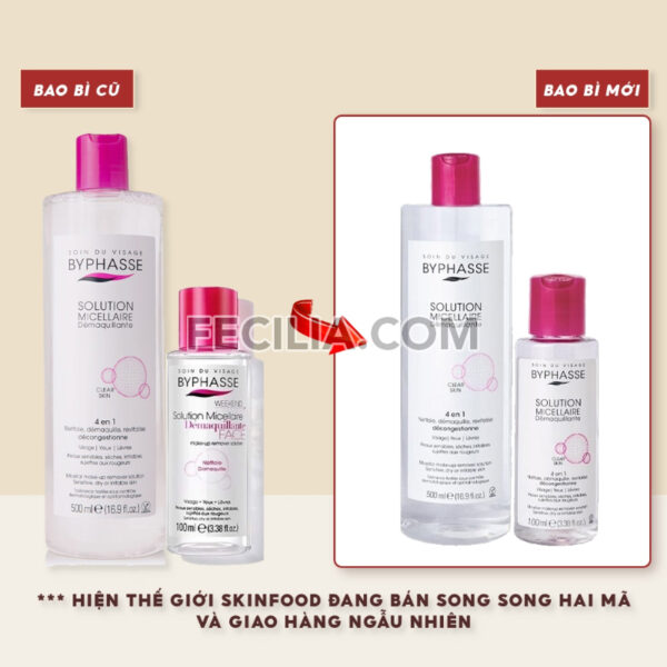 Nước Tẩy Trang Byphasse Solution Micellaire than hoạt tính 100ml, 500ml |NTT063