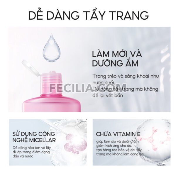 Nước Tẩy Trang Carslan 500ml làm sạch sâu |NTT086