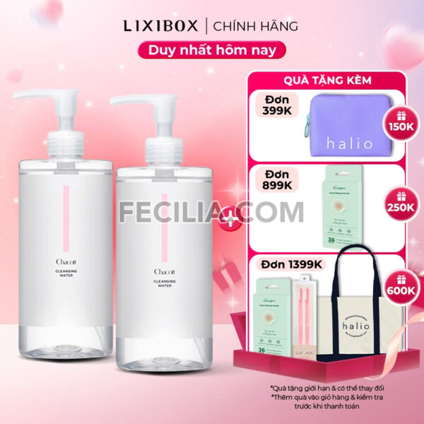 Nước Tẩy Trang Chacott Cleansing Water 500ml cho da nhạy cảm |NTT089