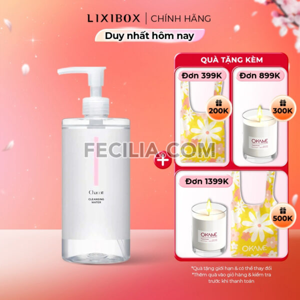 Nước Tẩy Trang Chacott Cleansing Water 500ml cho da nhạy cảm |NTT089