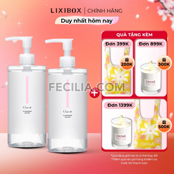 Nước Tẩy Trang Chacott Cleansing Water 500ml cho da nhạy cảm |NTT089