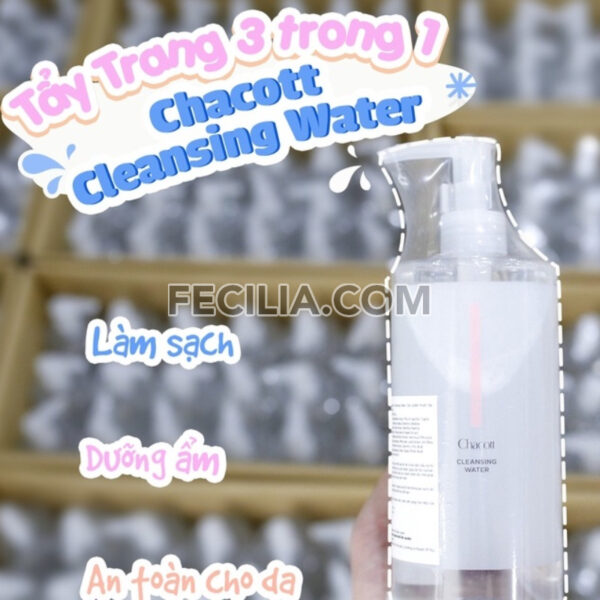 Nước Tẩy Trang Chacott Cleansing Water 500ml làm dịu da khô |NTT061