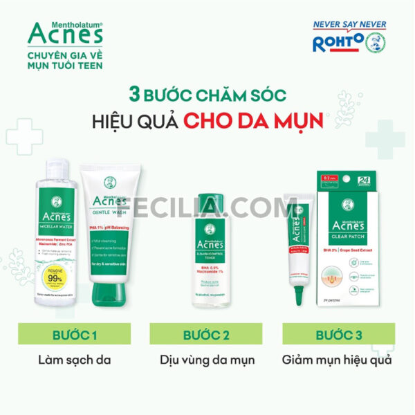 Nước tẩy trang cho da mụn Acnes Micellar Water 200ml |NTT083