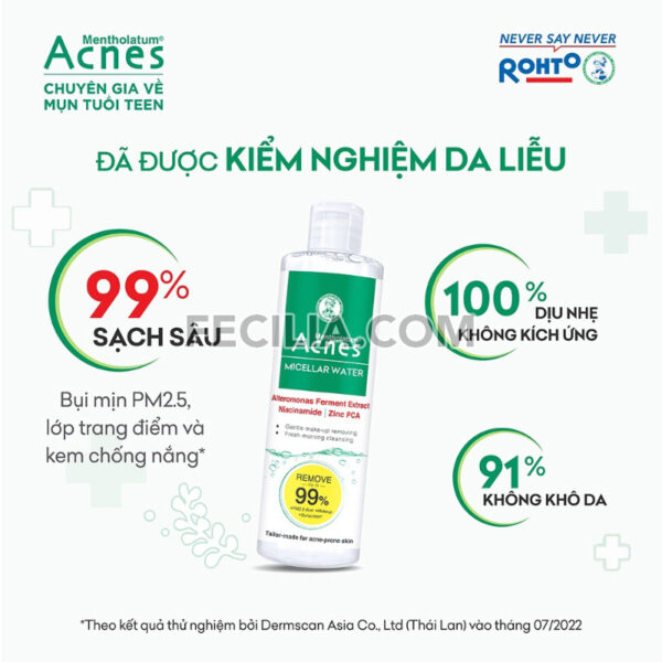 Nước tẩy trang cho da mụn Acnes Micellar Water 200ml |NTT083
