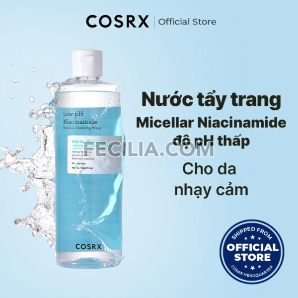 Nước tẩy trang COSRX Micellar Niacinamide 400ml sạch sâu |NTT093