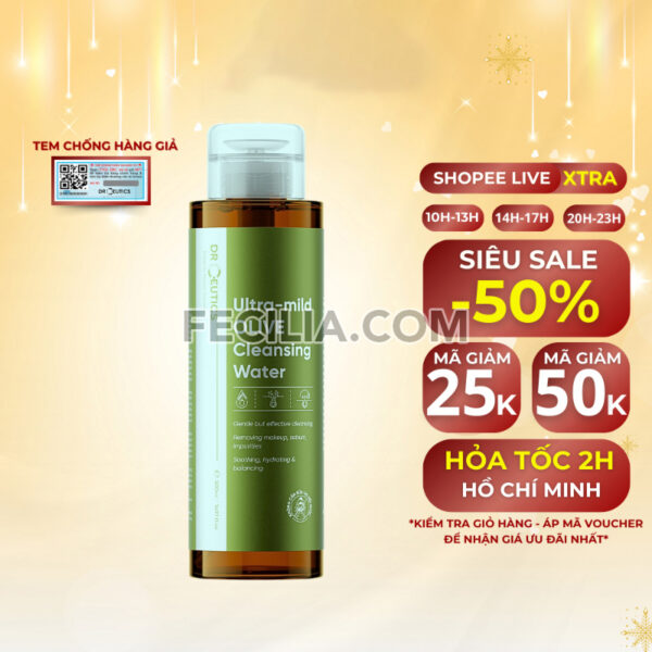 Nước Tẩy Trang DrCeutics Ultra Mild Olive Cleansing Water 310ml/500ml |NTT052